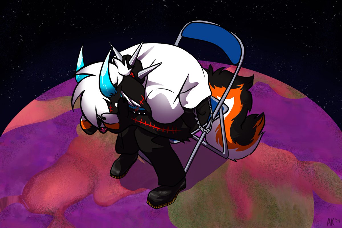 FurRealKnives's tweet photo. had to draw my fursona in this iconic pose 🖤🪽
#neongenesisevangelion https://t.co/ltszxx6zDI