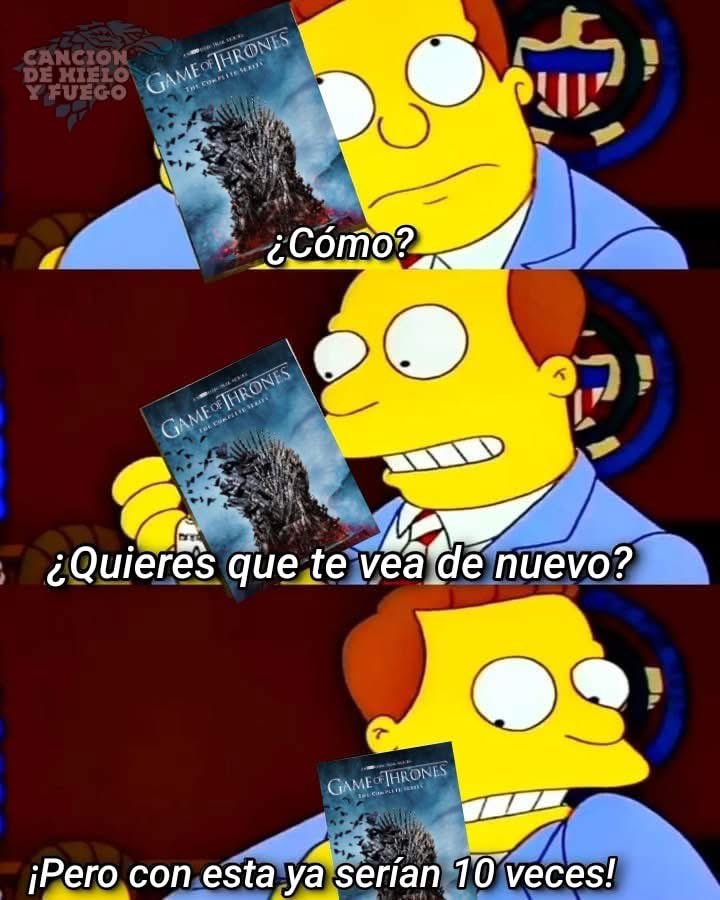 Un buen fan de #GameOfThrones se la ve como mínimo una vez al año😎