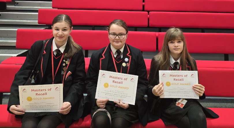 TrinityAcadStE's tweet photo. A huge well done to our Y8 Masters of Recall Bronze, Silver and Gold badge winners. Fantastic achievements getting so many subject 100% scores #academicexcellence https://t.co/xhZwf3y40r