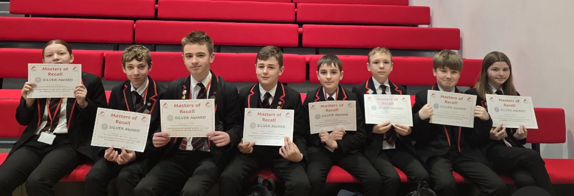 TrinityAcadStE's tweet photo. A huge well done to our Y8 Masters of Recall Bronze, Silver and Gold badge winners. Fantastic achievements getting so many subject 100% scores #academicexcellence https://t.co/xhZwf3y40r