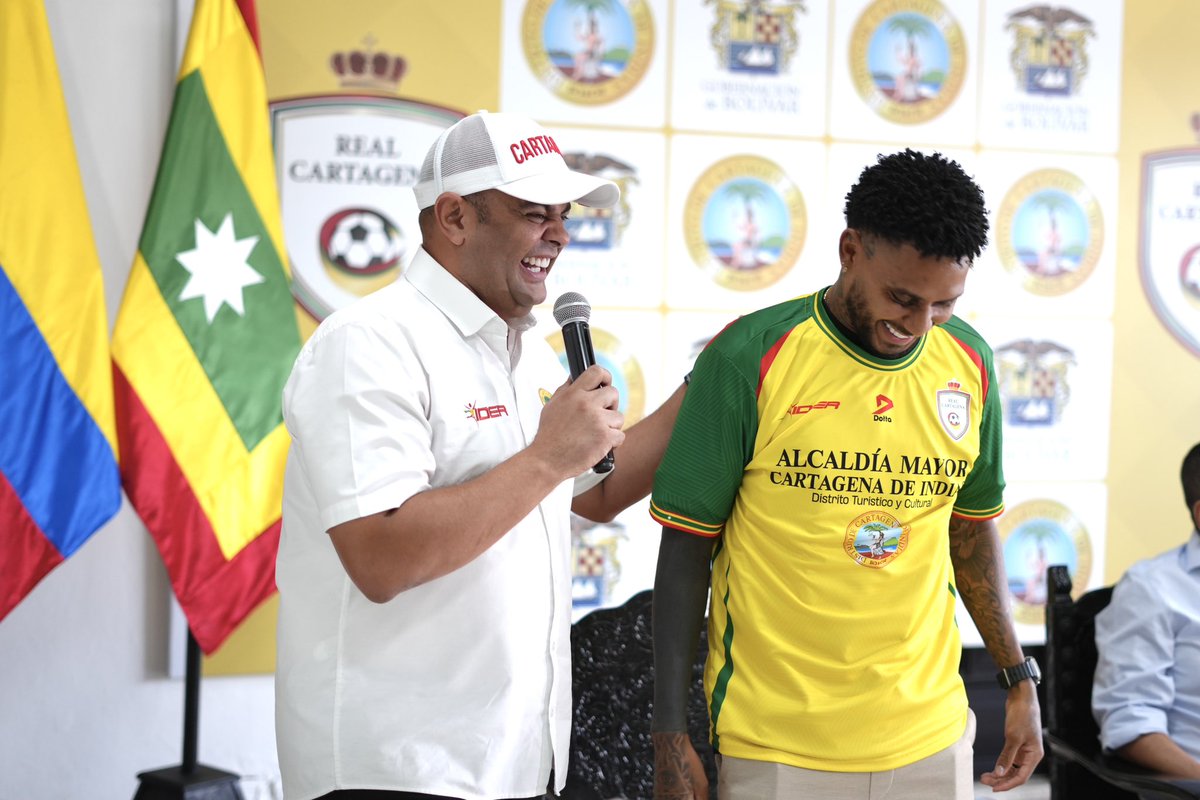idercartagena's tweet photo. ¡Bienvenido, Arley Rodríguez, al Real Cartagena! 💛💚 Desde el IDER reafirmamos nuestro apoyo al equipo, que sigue reforzándose para cumplir el sueño del ascenso. ¡Este es el año! ⚽🔥 https://t.co/pffCEfa3Ix