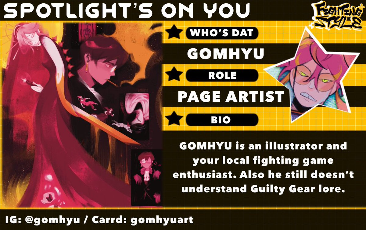 fightstylezine's tweet photo. [WHO’S DAT?]

@gomhyu ‘s up next as one of our wonderful page artists for the zine! https://t.co/nryDjlqhNp