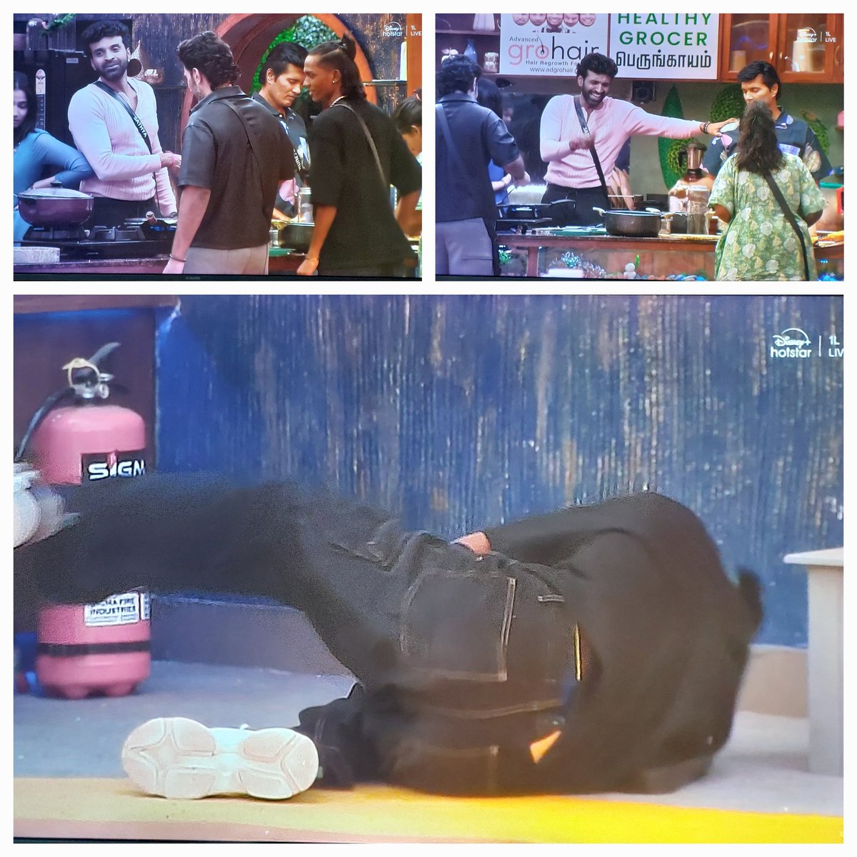 After #Jacqueline eviction....#jefrry #sathya... Laughing and enjoying #BiggBossTamil #BiggBossSeason8Tamil