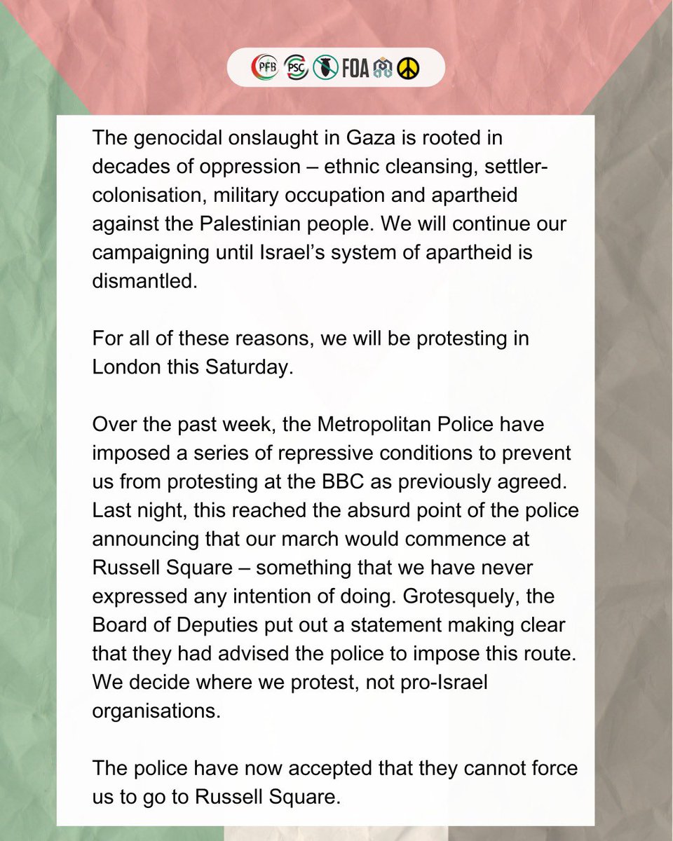 Palestine Solidarity Campaign tweet media