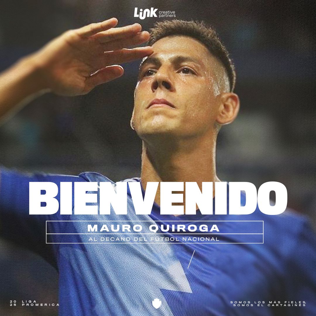 Delantero centro argentino Mauro #Quiroga es la nueva ficha del
<a href="/Cartagines/">C.S. Cartaginés</a>
. Jugó en España, Liga MX, Argentina y Chile. Participó en Copa Libertadores y Copa del Rey. En 302 juegos en su carrera tiene 83 anotaciones.