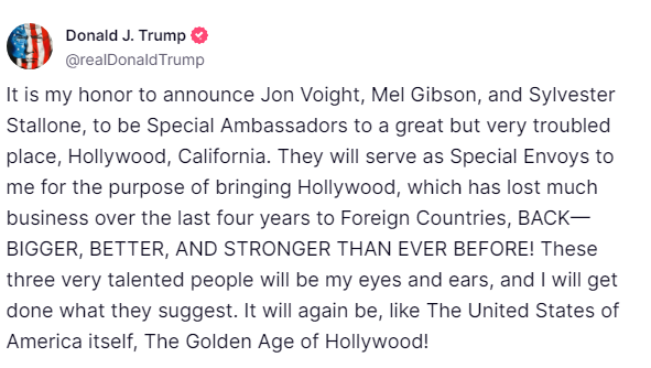 In2ThinAir's tweet photo. 🚨BREAKING! After YEARS of scrutiny and basically being "Black listed" from Hollywood, MEL GIBSON has been named an Ambassador of Hollywood!

IT'S ABOUT TIME! Make Hollywood Great again! https://t.co/N6Va9LhqJI