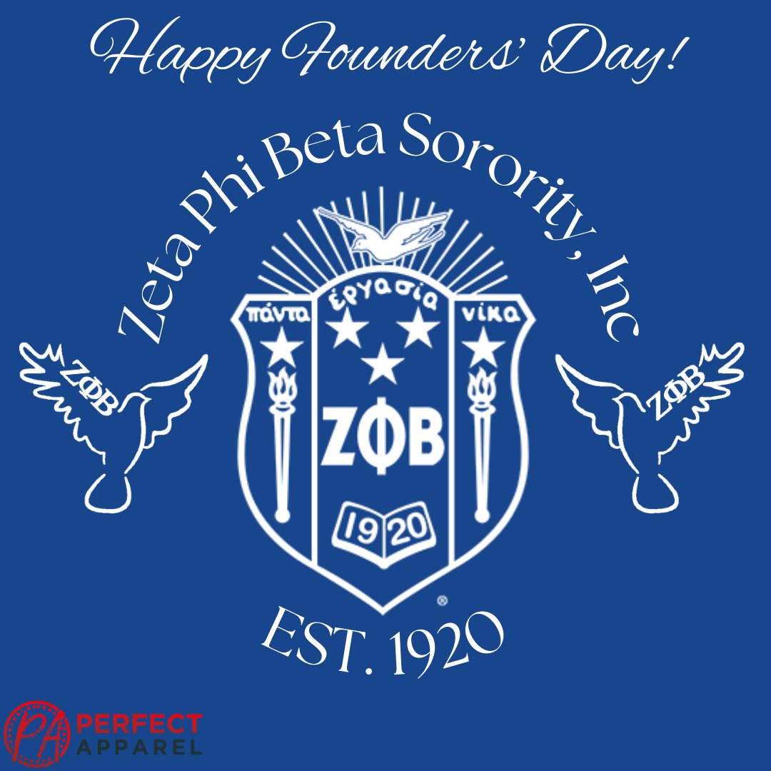 perfectapparel's tweet photo. Happy Founders' Day to Zeta Phi Beta Sorority, Inc! #zetaphibeta #zpb1920 #zpb #love https://t.co/gie1ePeOSa