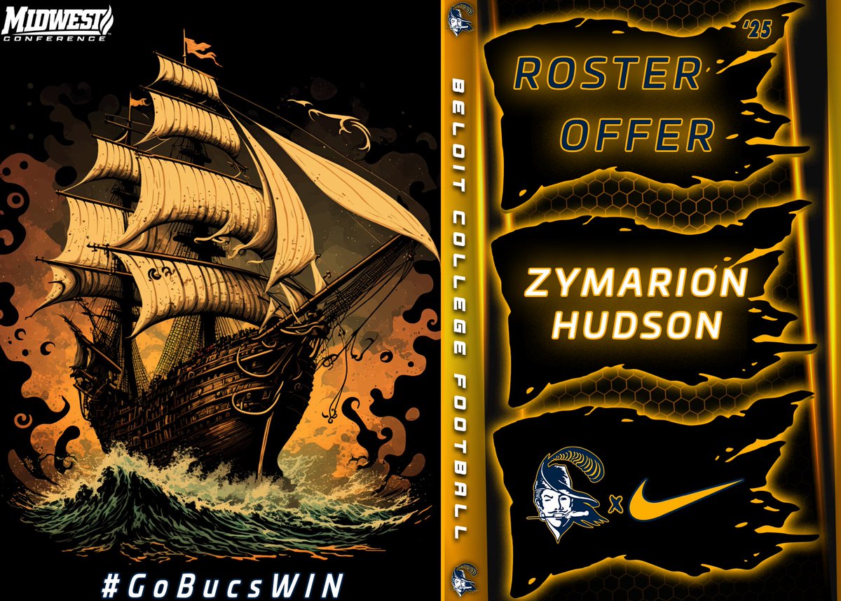 Zymarion Hudson (@zyhudson_57) on Twitter photo Bless to say I have received an offer from Beloit college! @CC_BIGCOACH <a href="/CrispFB/">CrispFootball</a> <a href="/KoachRich9/">William Richardson</a> <a href="/coreyw0301/">Corey Williamson</a> <a href="/BeloitBucsFB/">BeloitBucsFootball</a> Bless to say I have received an offer from Beloit college! @CC_BIGCOACH <a href="/CrispFB/">CrispFootball</a> <a href="/KoachRich9/">William Richardson</a> <a href="/coreyw0301/">Corey Williamson</a> <a href="/BeloitBucsFB/">BeloitBucsFootball</a>