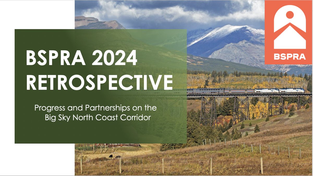 bigskyrailmt's tweet photo. 🚆 Big Sky Rail’s 2024 Retrospective is here!
✨ Highlights include:
Progress on the Big Sky North Coast Corridor.
Community engagement milestones.
Strategic plans for 2025.
📥 Read more: https://t.co/15pUCcuSRH
#PassengerRail #BSPRA #BigSkyRail https://t.co/HkFcS25qp5