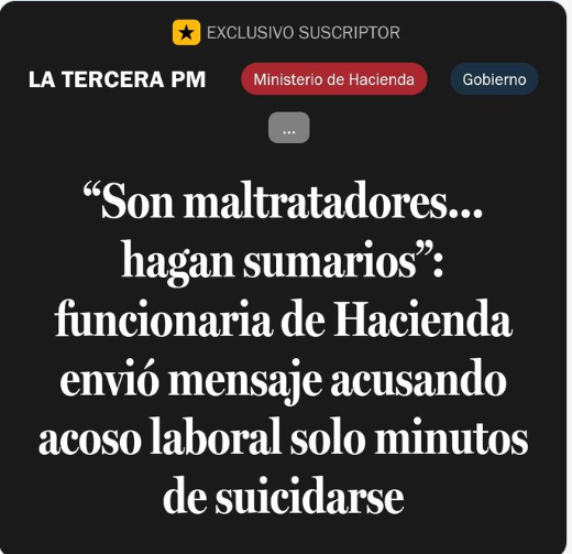 Iherreraa's tweet photo. Estos son los maltratadores del Ministerio de Haciendo, que provocaron el "presunto" suicidio de la abogada.  Búsquenlos y denles con todo, antes de que este gobierno feminista de Boric los oculte. https://t.co/mzRbCDdDMx