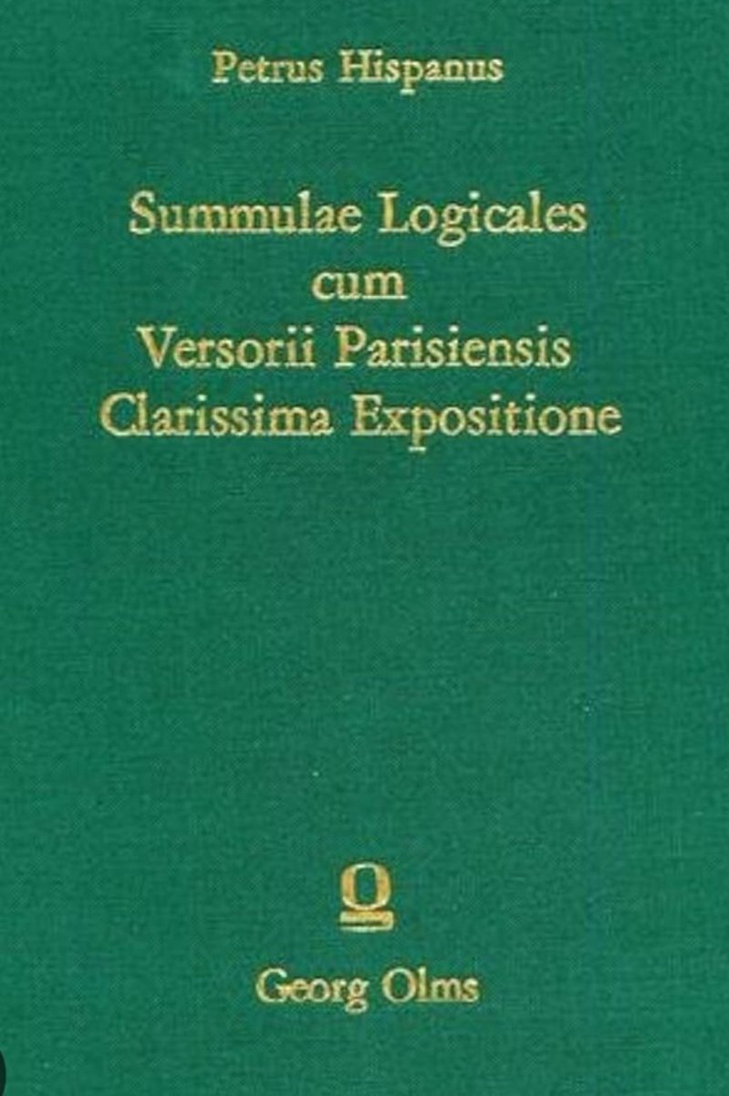 gellesco's tweet photo. @grmvader È verooo! Queste, per esempio, sono le Summolae Logicales di Pietro Ispano. Lo consiglio. https://t.co/aFoYL9V2mX