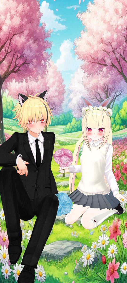Hanabi_Bunny's tweet photo. Buenas tardes conejitos bunitos, el día está hermoso 💕🐰🌷🌳🌸
#Vtuber素材 #カスタムキャスト
#vtuberbunny #bunnygirl #vtuberwolf #flowersarelife #Flowers https://t.co/oAtlwqwtt4