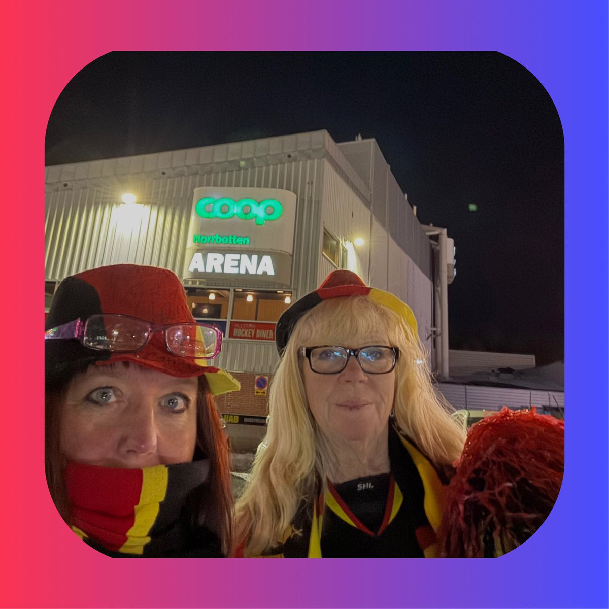 PatsyR65's tweet photo. @Brynas Pantertanterna är taggade!🖤💛❤️ @vompa58 #brynäs #bortamatch #shl #roadtrip https://t.co/4vf7XIVKnA