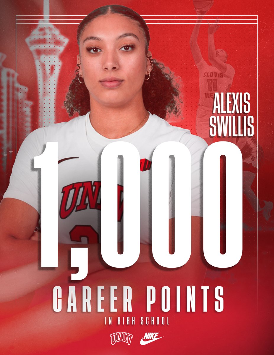 Congratulations to <a href="/AlexisSwillis/">Alexis Swillis</a>  who will join the Lady Rebels next season on reaching the 1K career points mark at Clovis West HS 🤩