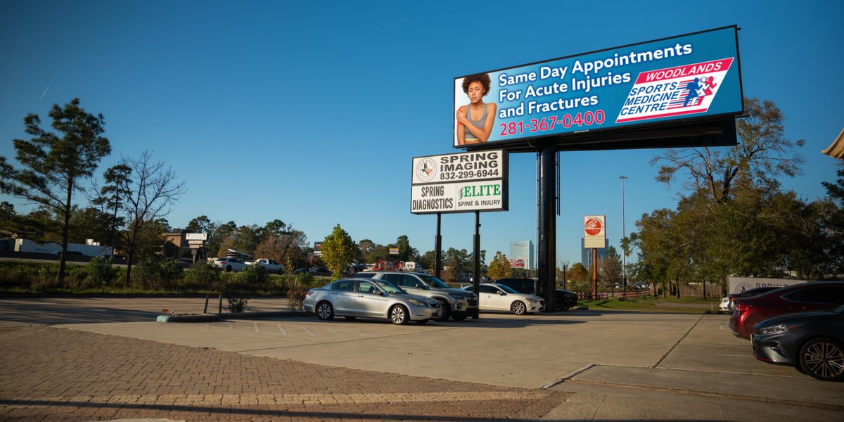 ledpartnershtx's tweet image. From showcasing Texas Imaging Network’s commitment to the highest standards of quality to highlighting Woodlands Sports Medicine Centre’s same-day appointments and personalized orthopedic care, our displays ensure their services shine brightly. #LEDPartners #texasimagingnetwork