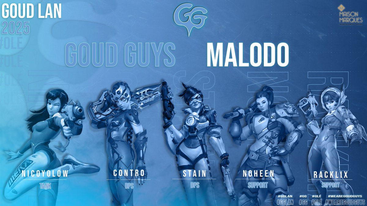 Overwatch, c'est comme le vélo... n'est-ce-pas ?! 🤥

GG Malodo 👴 se déplace pour la dernière fois à Courbevoie pour la Goud LAN !

🔭 <a href="/lpcontro/">GG Contro</a>
🫨 <a href="/Stain626/">Stain/Axel 🇧🇪</a>
🍿 <a href="/NicoYolow/">NicoYolow</a>
👽 <a href="/racklix/">racklix</a>
🪢 <a href="/Noheen_/">GG Noheen</a>

#GG #OLÉ