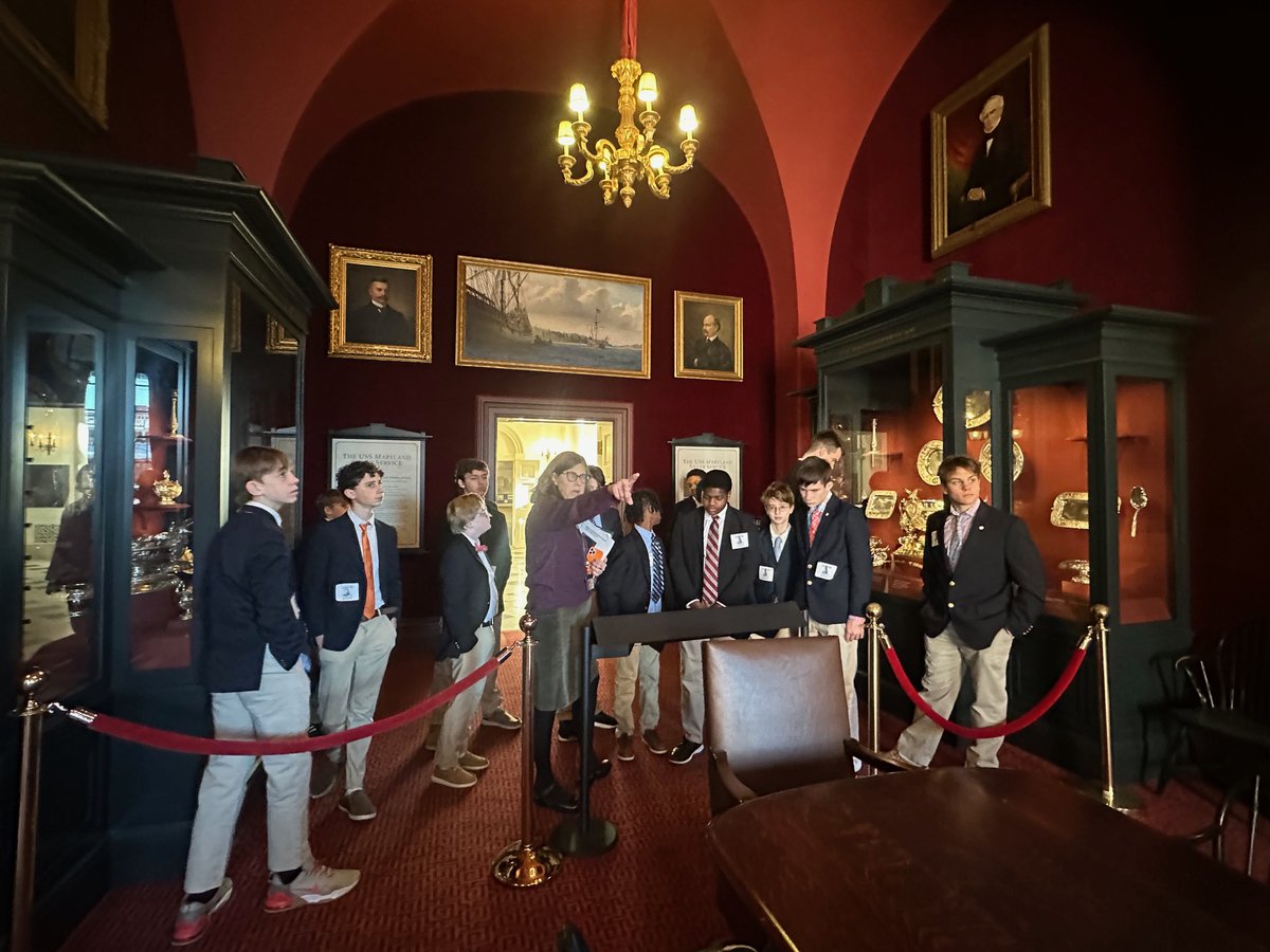 Yesterday, our eighth grade visited Annapolis for a tour of the Maryland State House. They observed the legislature in session, interacted with legislators and sat in on sub-committee sessions. They even enjoyed special access to the Senate floor! #BoysLatin #EQV