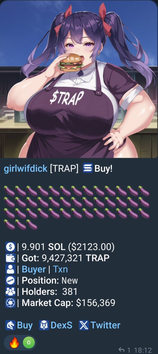 <a href="/lynk0x/">lynk</a> Better grab some $TRAP than grannys
<a href="/GirlWifDikOnSOL/">GirlWifDick $TRAP</a> CTO
Flying to 100 Milly this year