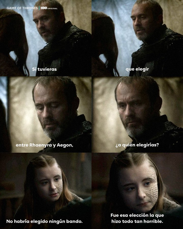 #HouseoftheDragonHV ･ 🅟ost
© 𝖯𝗈𝗋𝗍𝖿𝗈𝗅𝗂𝗈 →/ 𝗛𝗕𝗢

|LA 🎙️| ¿Vale la pena estar de algún lado? ¿Equipo Negro o Equipo Verde? (...) 𝘀𝘂𝘀𝗰𝗿𝗶́𝗯𝗲𝘁𝗲 para más noticias © HOTD.com.⠀