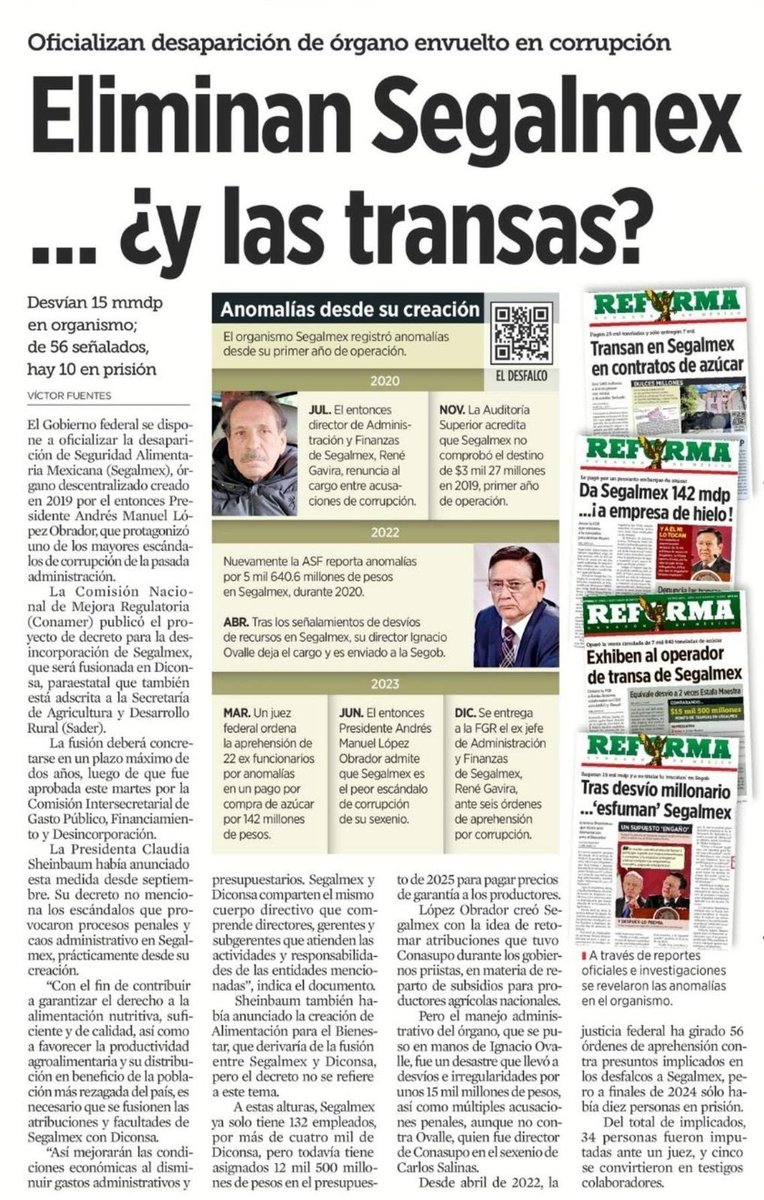 XochitlGalvez's tweet photo. Quieren darle carpetazo a las corruptelas en Segalmex.

Le apuestan a que olvidemos los millones de pesos que se robaron funcionarios en el sexenio de López Obrador.

¡No a la impunidad! 

Sí resultaron diferentes, son peores. https://t.co/mzwOOaXFiB
