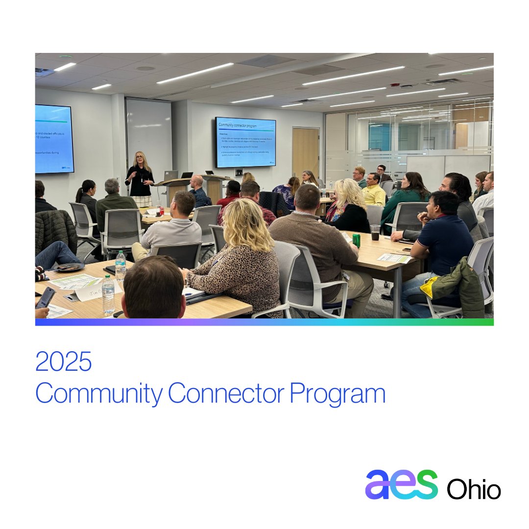 Today, we proudly launched our 2025 Community Connector Program! This initiative is designed to strengthen relationships and foster growth across the counties we serve. 

Learn more about how engage with our communities: aes-ohio.com/community-enga…