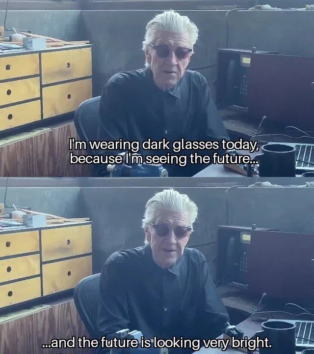 cressworth's tweet photo. RIP. 🖤 #davidlynch https://t.co/JfMS4Kx50i
