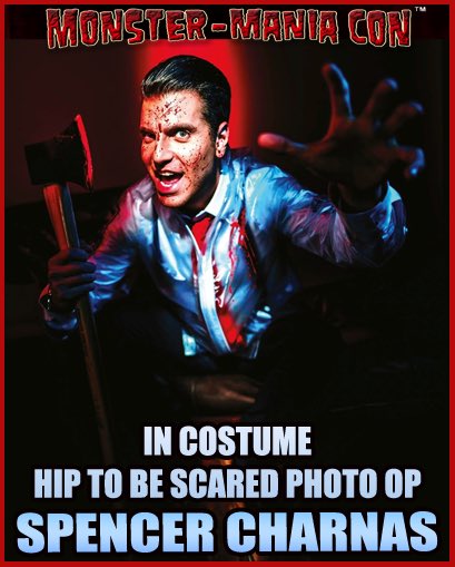MonsterManiaCon's tweet image. Meet SPENCER CHARNAS of @ICENINEKILLS at #MonstermaniaCon 
Special Hip To Be Scared photo op!
Tix: monstermania.net
#INK #iceninekills #slasher #horror #horrorfamily #horrorfans #newjersey #philly #delaware #newyork #cosplay #cosplayers #Monstermania