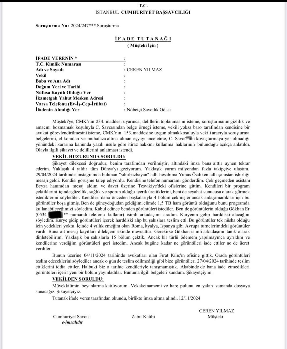 Sen bir haberciysen, konuyu UYAP sisteminden araştırabilirdin. Ama hayır, bunu yapmadın! Bundan sonra seninle ilgili son kez muhatap oluyorum. İyi niyetli biri olduğunu düşünmüyorum, bu yüzden bundan sonra seninle yalnızca hukuki yollarla iletişim kuracağım.