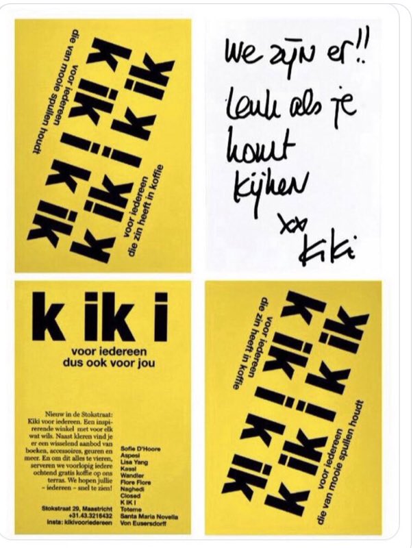 voneusersdorff's tweet photo. .
NEW IN MAASTRICHT 
.
KIKI VOOR IEDEREEN 
.
VON EUSERSDORFF PARFUM
.
STOKSTRAAT 29 MAASTRICHT 
.
https://t.co/fiqHdUU7am
.
#kikivooriedereen
.
#kiki #conceptstore #Maastricht 
#Inspiration #Stokstraat29 
#VonEusersdorff #Parfum #perfume #Stokstraat #ClassicParfum https://t.co/FgHU4ABdso
