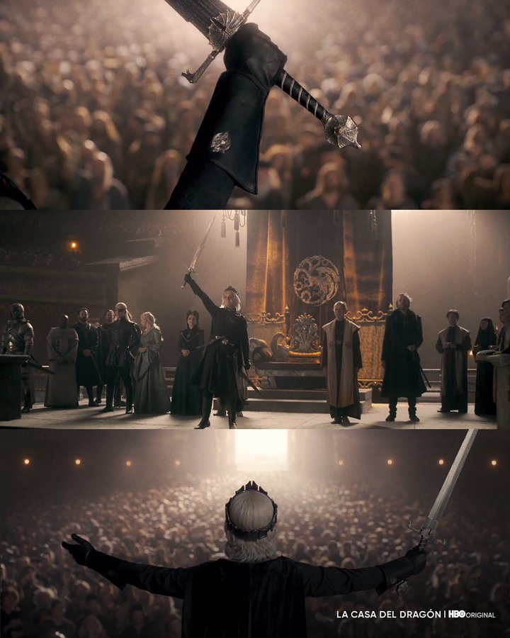 #HouseoftheDragonHV ･ 🅟ost
© 𝖯𝗈𝗋𝗍𝖿𝗈𝗅𝗂𝗈 →/ 𝗛𝗕𝗢

|LA 🎙️| Un rey que vive del aplauso (...) 𝘀𝘂𝘀𝗰𝗿𝗶́𝗯𝗲𝘁𝗲 para más noticias © HOTD.com.⠀