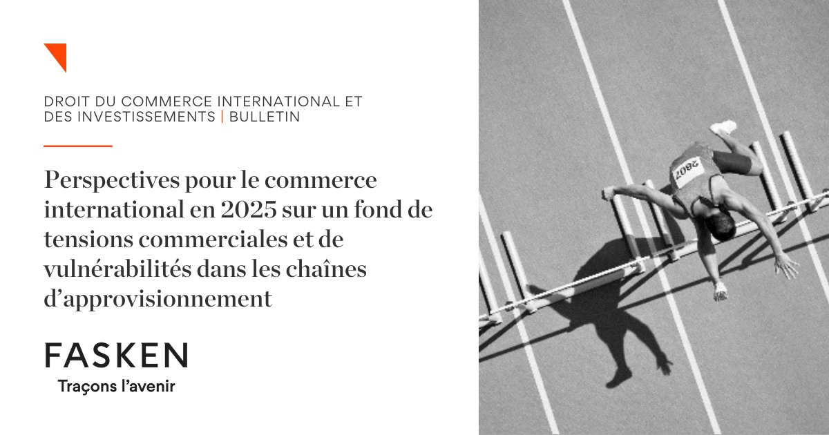 2025 rime avec incertitude – nouvelle administration américaine, changements politiques au Canada, climat d’instabilité mondial... Notre groupe #CommerceInternational explore les développements et leur impact sur les entreprises canadiennes: ow.ly/qkfO50UHU4K #Fasken