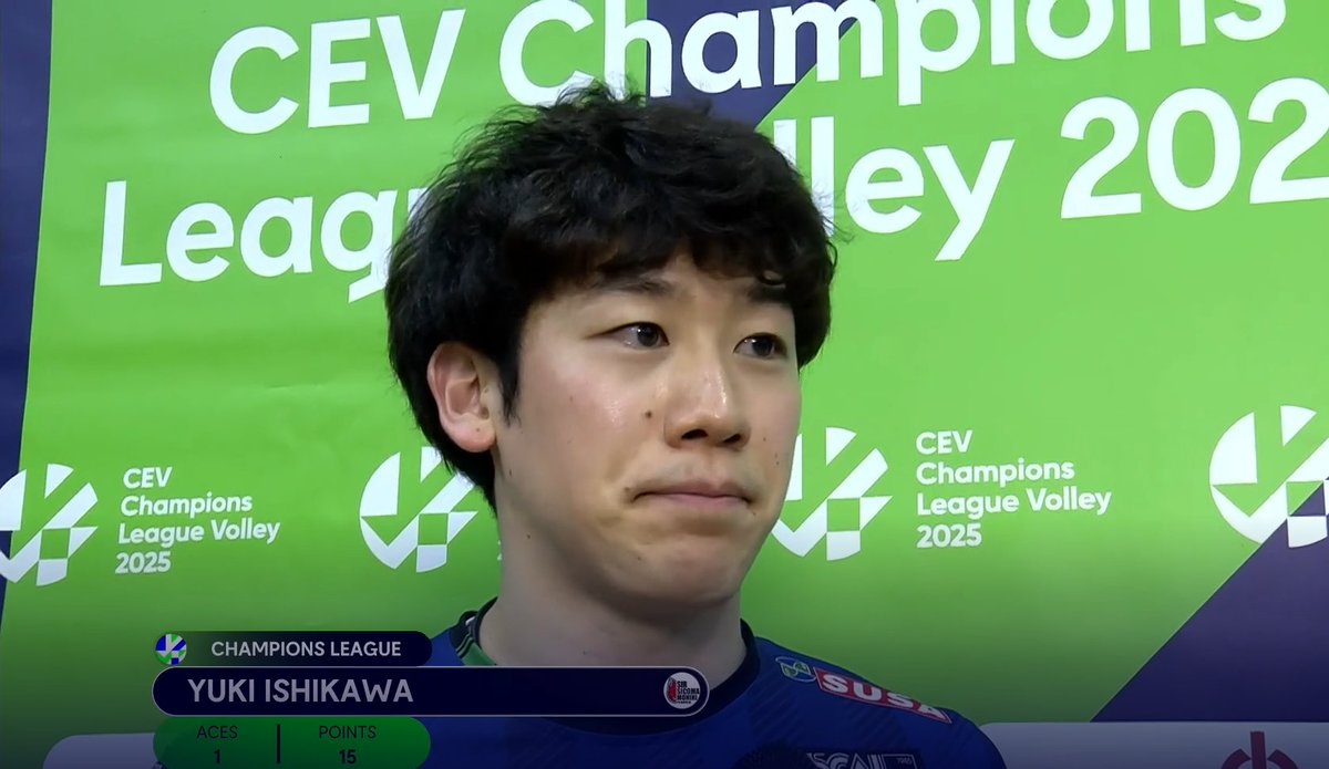 Ishikawafixated's tweet photo. Yuki's numbers:
15 points (13 attacks, 1 ace, 1 kill block)
65% spike success rate
60% attack efficiency

#CEVCL
#ČeskéBudějovicePerugia
#GoSir https://t.co/WY3gnXtjzr