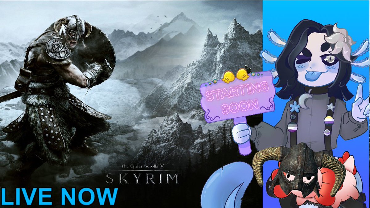 MeddySpaceLotl's tweet photo. They've sent me back to Skyrim again despite it being 2025. Live now in the usual spot playing Skyrim (modded)! hope to see you there! link below.
#Vtuber #LGBTstreamer #Twitchpromo #LiveNow https://t.co/jv2tDpYixO