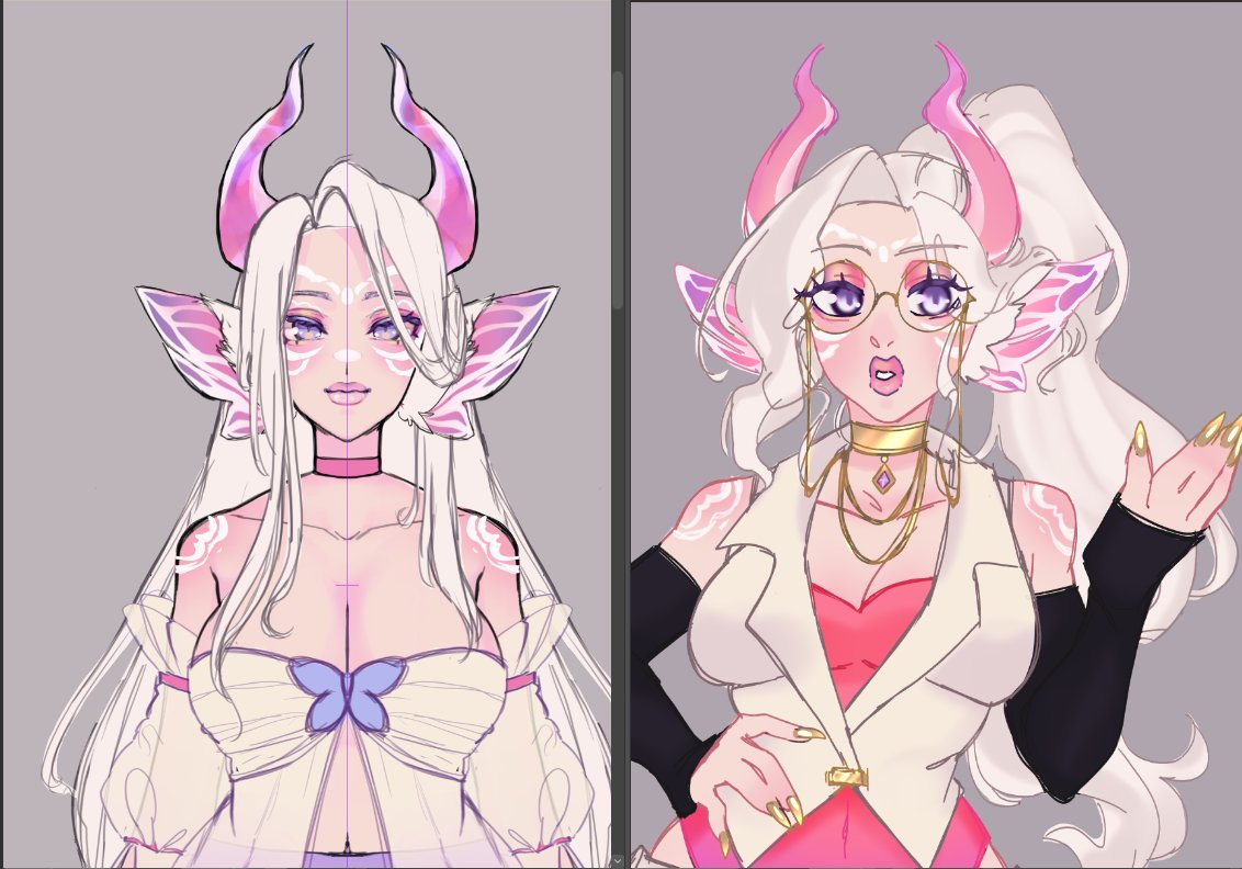 model sketch vs doodle LOL the change that happens everytime is astounding 🙃