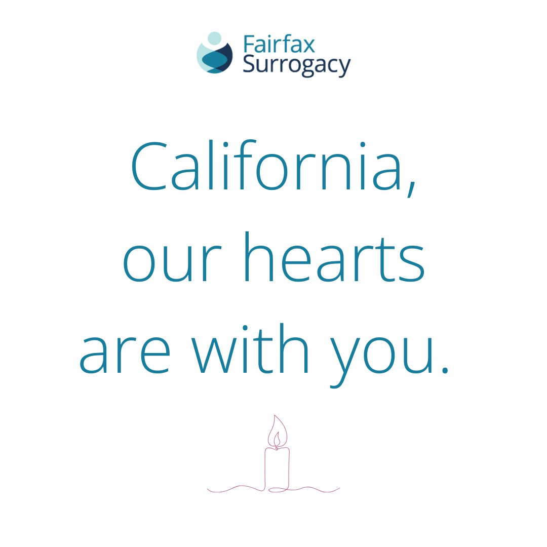Our hearts are with our surrogates, intended parents, and partners in California impacted by the fires. Stay safe—you’re in our thoughts and prayers. 

Fairfax Surrogacy

#Surrogacy #GestationalSurrogacy #Surrogate 
#IntendedParents #Surrogacy #FairfaxFamily
#FairfaxSurrogacy