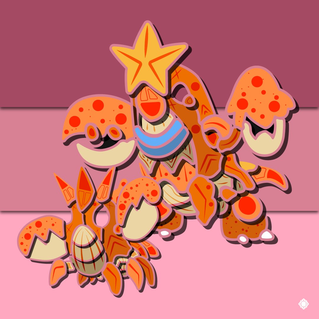 Izel_art's tweet photo. Next up we have #341, #342, #343, and #344
.
Corphish, Crawdaunt, and Baltoy, Claydol.
.
.
.
.
.
#pokemon #fanart #pokemonfanart #aztecamon #aztec #mexican #indigenous https://t.co/5qrfvpjGwC