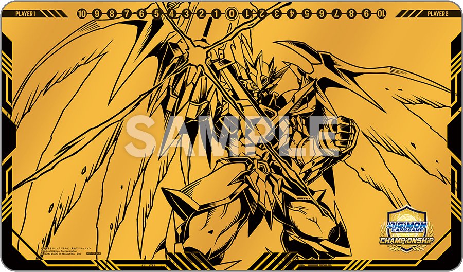 digimon animated series trading cards GMC Deluxe 2 Player Digimon TCG Playmat