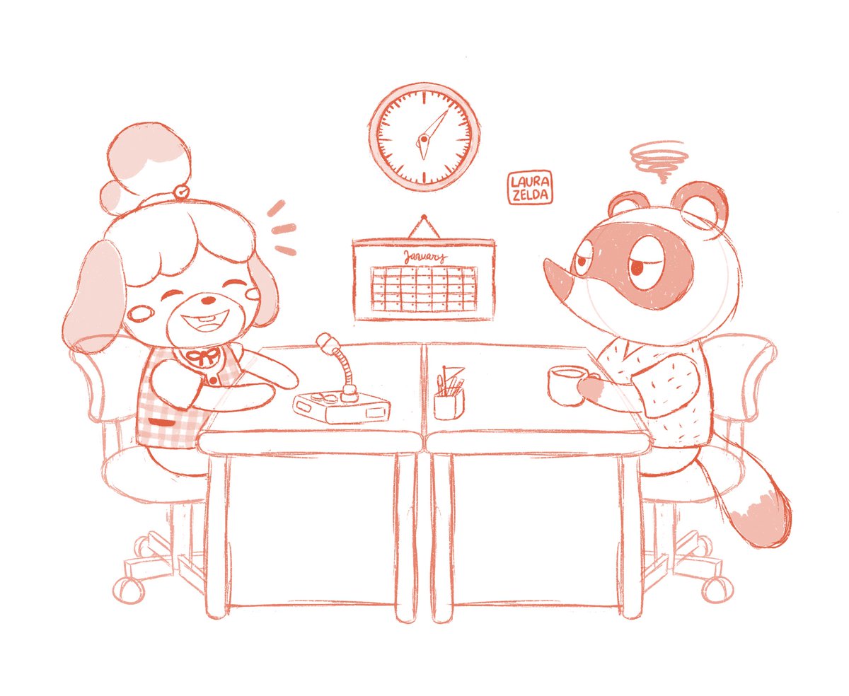 Laura_Zelda_'s tweet photo. office besties wip ✏️✨ https://t.co/2bLDW6LyTF