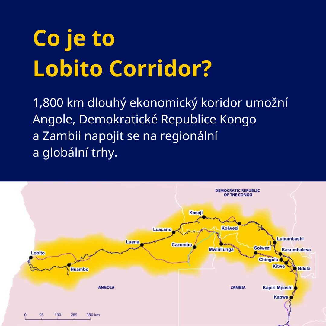 Naše jednání zde v Paříži se zástupci Francie a Angoly se soustředí na významný projekt známý jako Lobito Corridor.

Tato železnice o délce 1 800 km propojuje přístav Lobito v Angole, Zambii a Demokratickou republiku Kongo s globálními trhy a přispívá tak k jejich ekonomickému