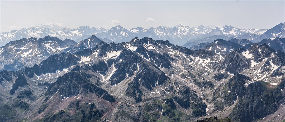 Took this photo nearly 17 years ago in the #French Pyrenees . Reworked today, #landscapephotography #mountains
