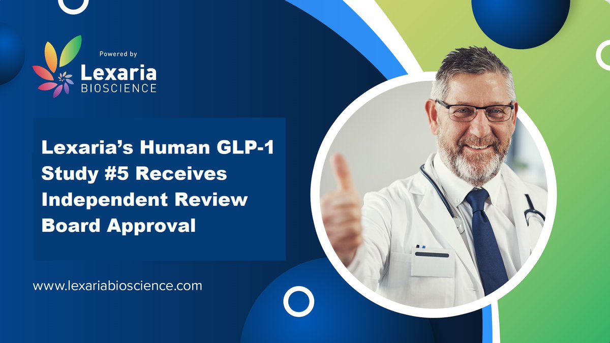 Lexaria’s Human GLP-1 Study #5 Receives Independent Review Board Approval

- First-ever human investigation for DehydraTECH-liraglutide in an oral capsule format

lexariabioscience.com/2025/01/15/lex…

$LEXX #trading  #weightloss #glp1 #loseweight #diabetes #jpm25 #jpm2025 #obesity