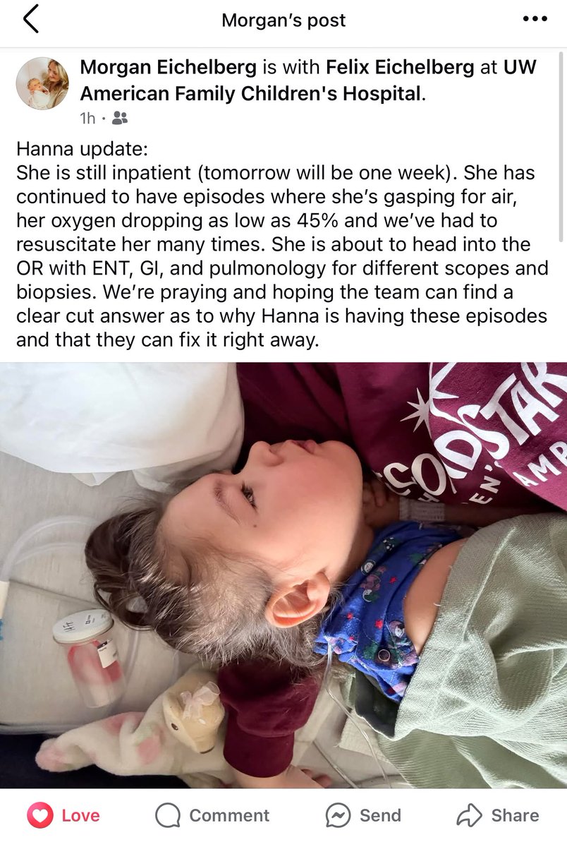 King_Felix092's tweet photo. EVERYONE!!! My chunkers is not well! Please pray for her! It’s been one hell of a week!!!!! Please think of my daughter! #SNKRScommunity #Twitterphere #Friends #Family #HannaStrong https://t.co/RrpNpyFWUq
