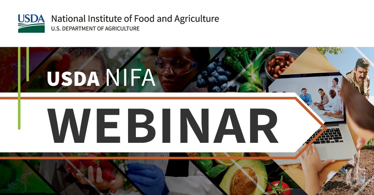 USDA_NIFA's tweet photo. Join NIFA for the FY 2025 Crop Protection Pest Management RFA-ARDP technical assistance webinar Jan. 21. https://t.co/iPSzcNMY0S