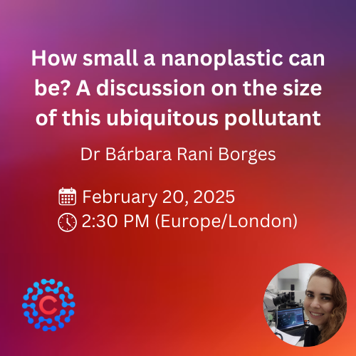 CambridgePrisms's tweet photo. Join #CPPlastics author @barbararaniborg for our webinar:

How small a nanoplastic can be? A discussion on the size of this ubiquitous pollutant

🗓️20th Feb 2025
⏰ 2:30 pm (London)

Register for this informative event here: https://t.co/NCwq4xCHSa

#plastics #nanoplastics https://t.co/TMT21DiWH0