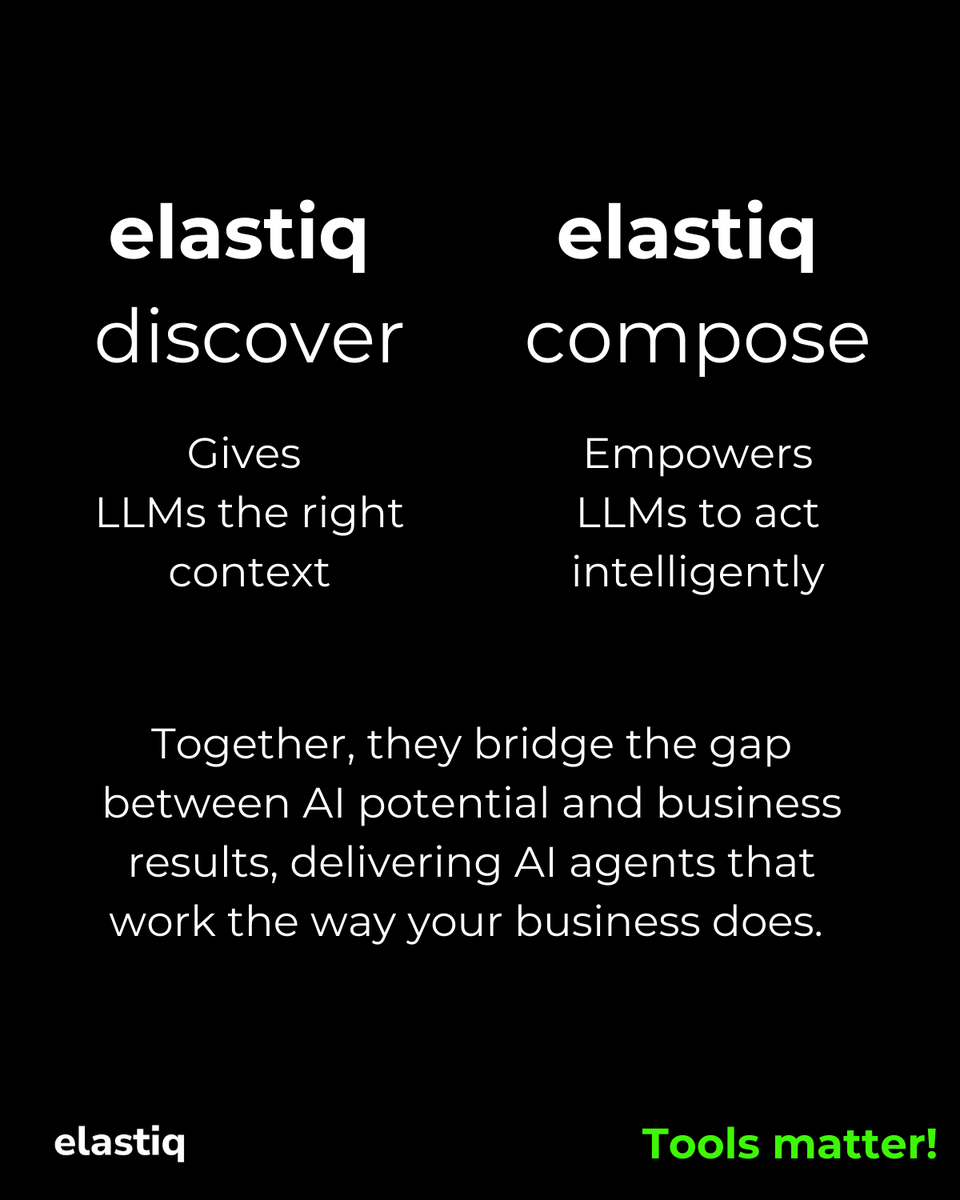 elastiqai's tweet photo. Want to turn 'dumb' #LLMs into smart #AIagents?? Drop a note at hi@elastiq.ai and let's get you the right tools!
#thread #AI #LLM #Elastiq https://t.co/7fBCV84PI4