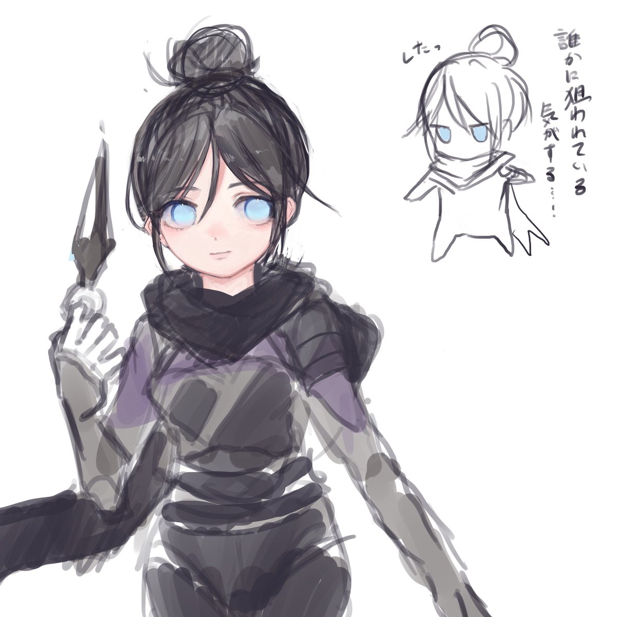 amatounem's tweet photo. 楽しくてお顔だけ描き込んじゃうやつ〜 https://t.co/WUqOVnSJff