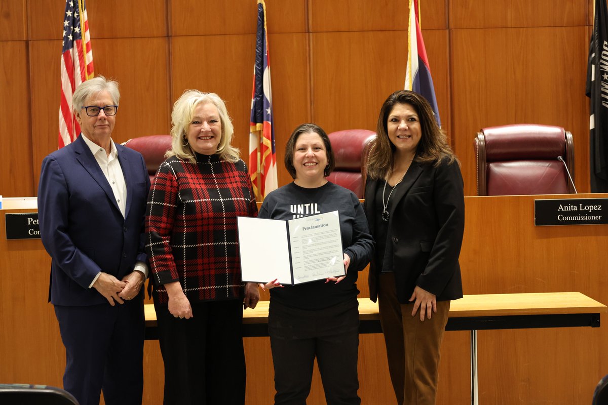 Earlier this week, we proclaimed January 2025 as Stalking Awareness Month in Lucas County.

Thank you, Rachael Gardner and YWCA of Northwest Ohio for the dedicated day-to-day work to help prevent stalking, and for all the resources you provide to victims and survivors.