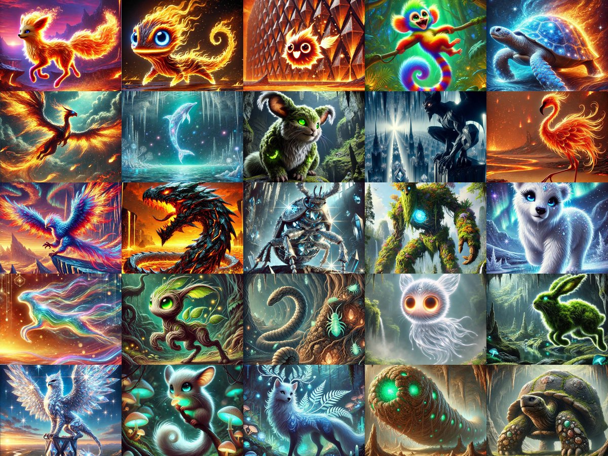 🌟 Welcome to the #BurnieVerse! 🌟
Check out these epic creatures created with Lumina’s prompts! 🔥❄️ Each one adds magic to our growing universe. 🌌
✨ Join the fun: t.me/basedburnie
💬 Which creature is your favorite?

#MemeMagic #NFTCommunity #CryptoArt