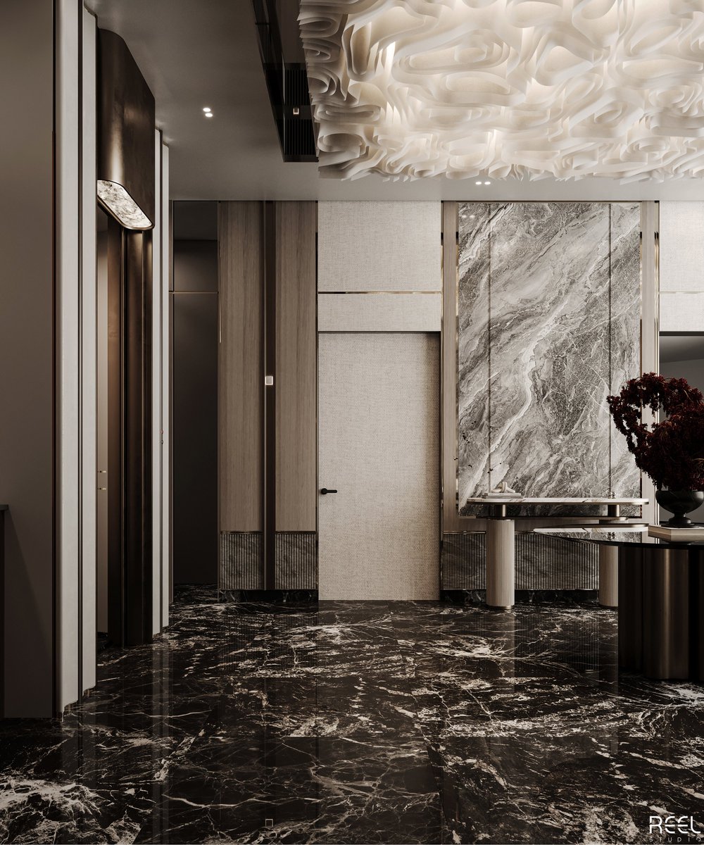 ReelStudioDes's tweet image. Luxury Entrance Design

The design is lit with ambient lighting, highlighting the intricate details and creating a warm, inviting atmosphere.

Full Project here:
behance.net/gallery/216992…

#lobbydesign #lobbydecor #entrancedesign #interiordesign #saudiarabia #emirates #bahrain