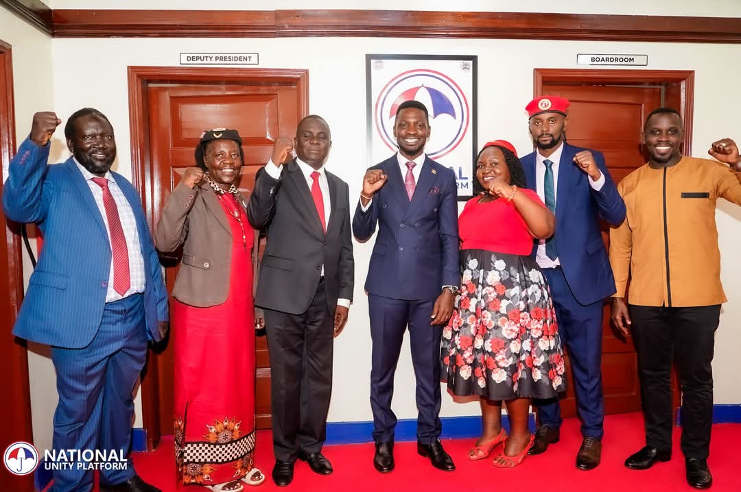 bugembed341's tweet photo. Thanks be to God, once again it's a full house at the National Unity Platform. Congratulations to the new Deputy Presidents and other leaders. Aluta continua! 
##PeoplePowerOurPower https://t.co/p5Mh8MrqNC